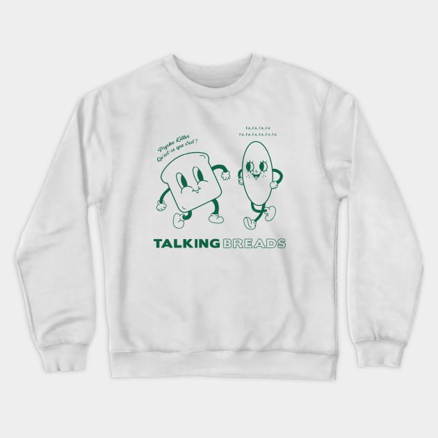 Talking Breads Crewneck Sweatshirt by pelicanfly